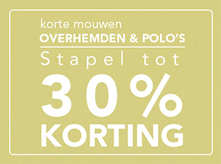 Overhemden en polo's met korting