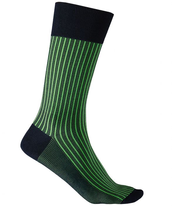 lelijk Perseus val sale - Falke sokken - Oxford stripes - groen | Herenkleding