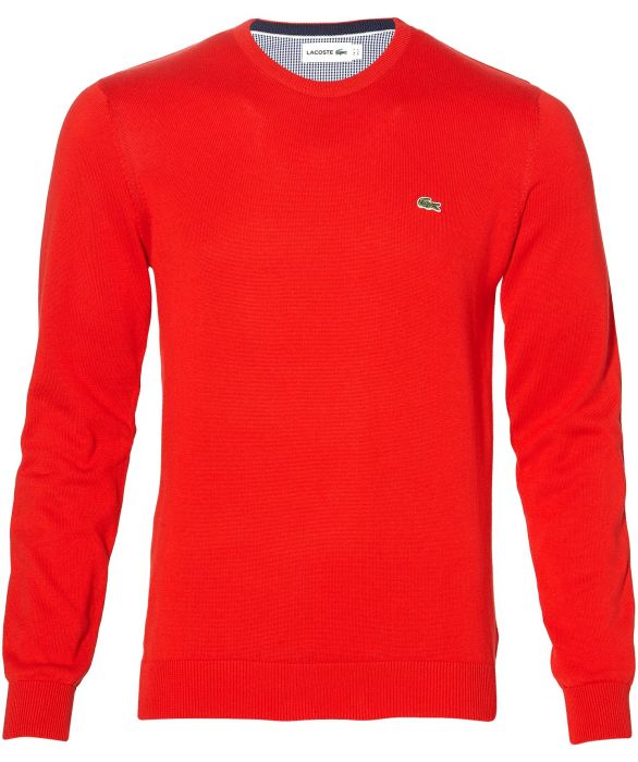 kraan Stevig Geven sale - Lacoste pullover - modern fit - rood | Herenkleding