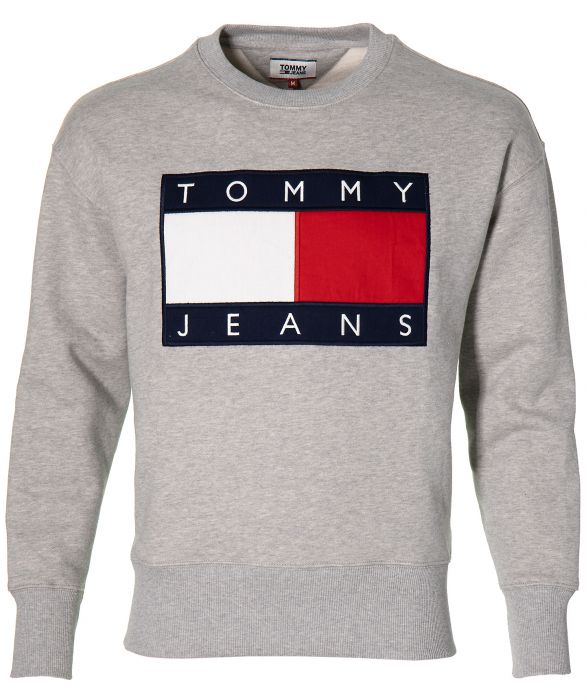 Resoneer Paradox werkloosheid Tommy Jeans pullover - slim fit - grijs | Herenkleding