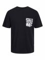 Jack & Jones T-shirt - regular fit - zwart