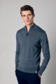 Hensen polo - slim fit - grijs