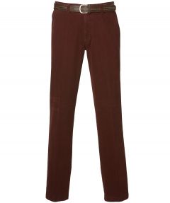 sale - Pantalon katoen - modern fit - rood