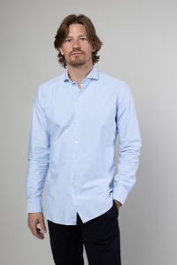 Nils overhemd - slim fit - blauw