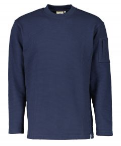 Hensen sweater - extra lang - blauw