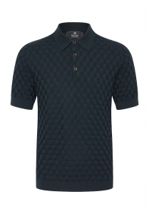 Martinique polo - slim fit - blauw 