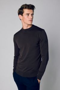 Hensen pullover - slim fit - bruin