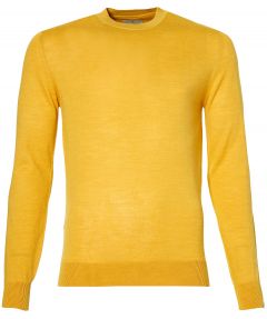 Hensen pullover - slim fit - geel