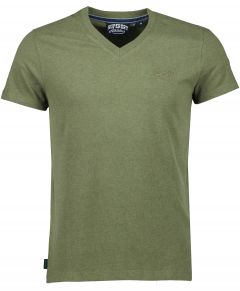 Superdry T-shirt - slim fit - groen