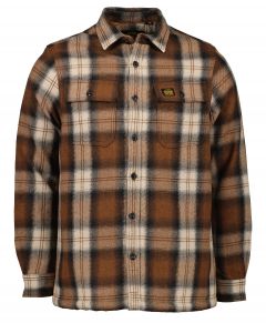 Superdry overhemd - modern fit - bruin