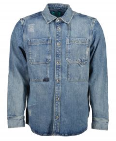 Scotch&Soda overshirt - slim fit - blauw