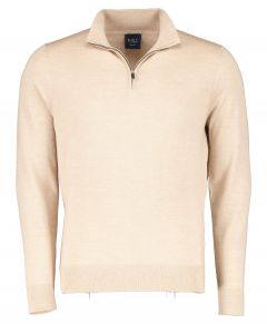 Nils polo lange mouw - slim fit - beige