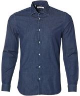 sale - Manuel Ritz overhemd - slim fit - blau