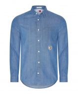 Tommy Jeans overhemd - regular fit - blauw