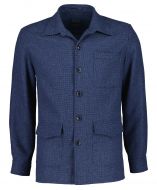 Nils overshirt - slim fit - blauw