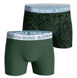 Dwang Injectie operator Björn Borg boxers 2-pack - groen | Herenkleding